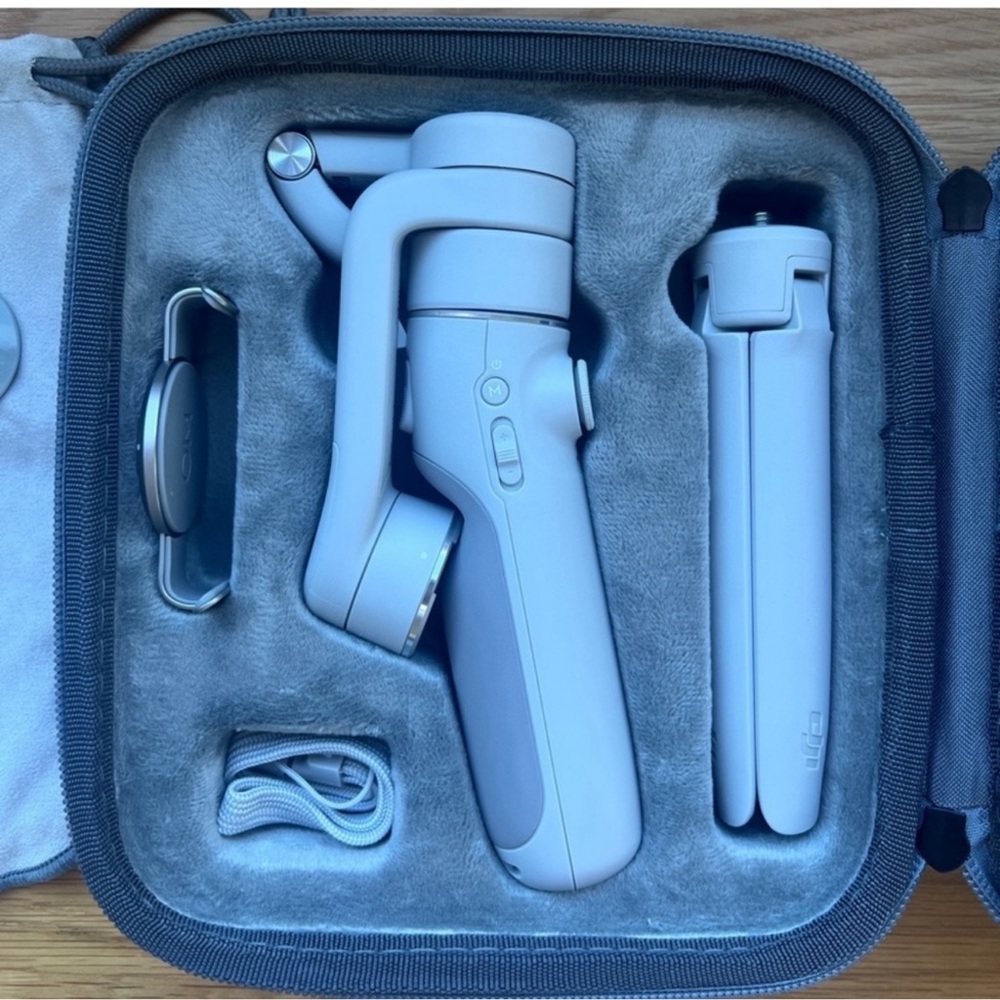 DJI Mini Gimbal Stabilizer (Light Gray) - Portable Phone Stabilizer